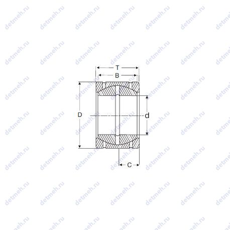 Подшипник GEZPR 104 S чертеж