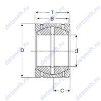 Чертеж подшипника GEZPR 212 S