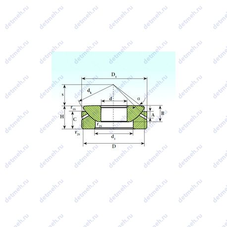Подшипник GX17S чертеж
