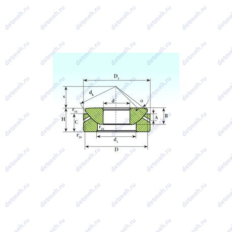 Подшипник GX45S чертеж