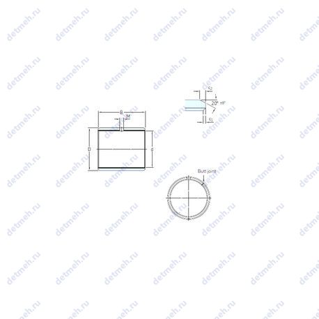 Подшипник PCM 040506 E/VB055 чертеж