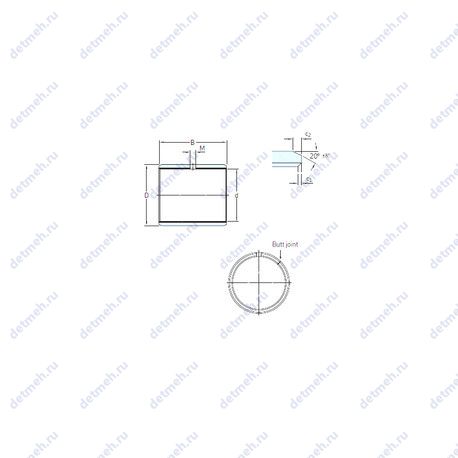 Подшипник PCZ 0912 M чертеж