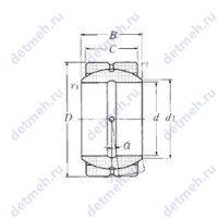 Чертеж подшипника SA1-12B2