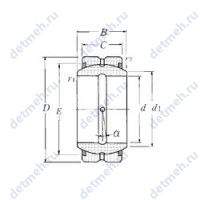 Чертеж подшипника SA1-40BSS