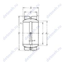 Чертеж подшипника SA2-32B