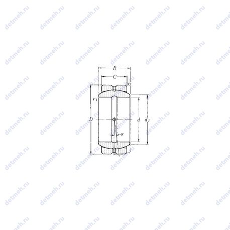 Подшипник SA2-40B чертеж