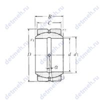 Чертеж подшипника SA4-120B