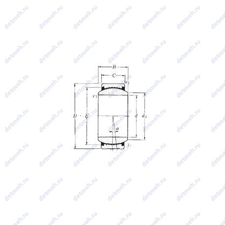 Подшипник SAR1-45SS чертеж