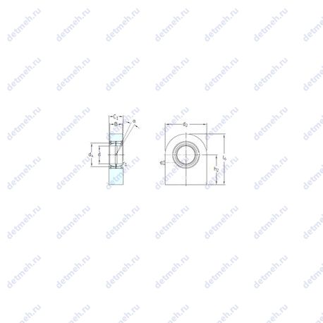 Подшипник SCF100ES чертеж