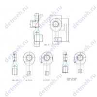 Чертеж подшипника SIL25ES