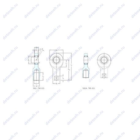 Подшипник SIL60TXE-2LS чертеж