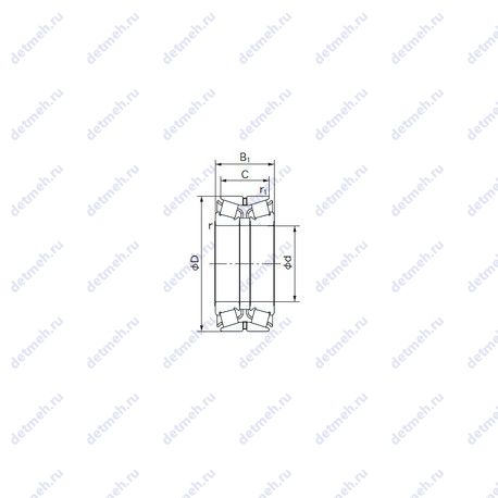 Подшипник 105KBE02 чертеж