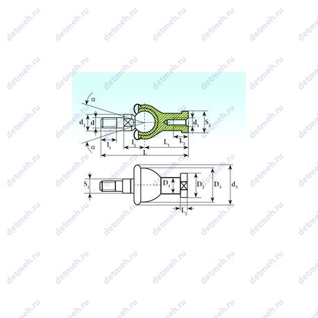 Подшипник SQZ 10 C RS чертеж