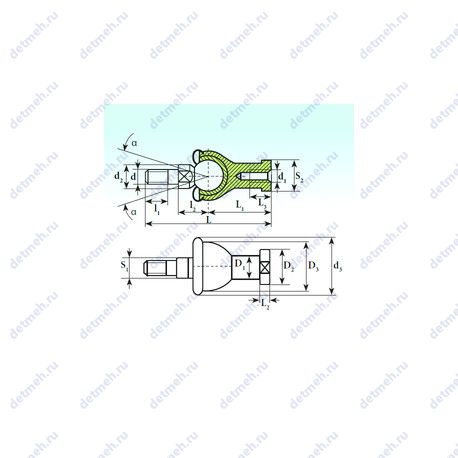 Подшипник SQZ 12 C RS чертеж