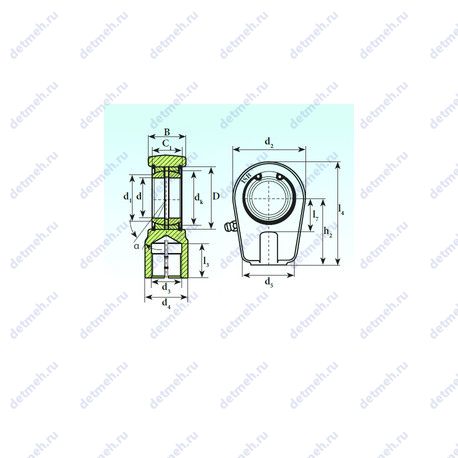 Подшипник TAPR 460 N чертеж