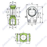 Чертеж подшипника TAPR 540 U