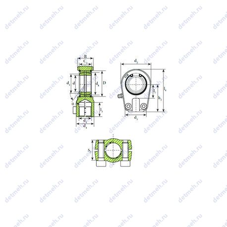Подшипник TAPR 560 U чертеж