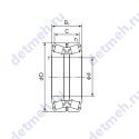 Чертеж подшипника 110KBE03