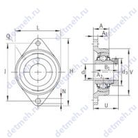 Чертеж подшипника RCJT1-3/4