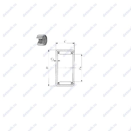 Подшипник BAM 3416 чертеж