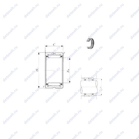 Подшипник BR 486028 чертеж