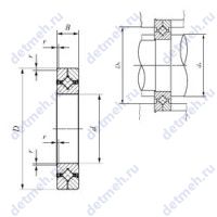 Чертеж подшипника CRBC 6013 UU
