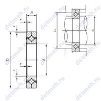 Чертеж подшипника CRBC 9016 UU