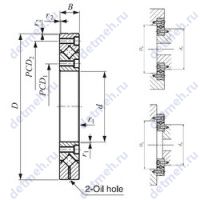 Чертеж подшипника CRBF 8022 A UU
