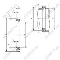 Чертеж подшипника CRBS 20013