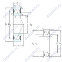 Чертеж подшипника E 215/S/S 7CE1