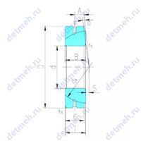 Чертеж подшипника GAC85S