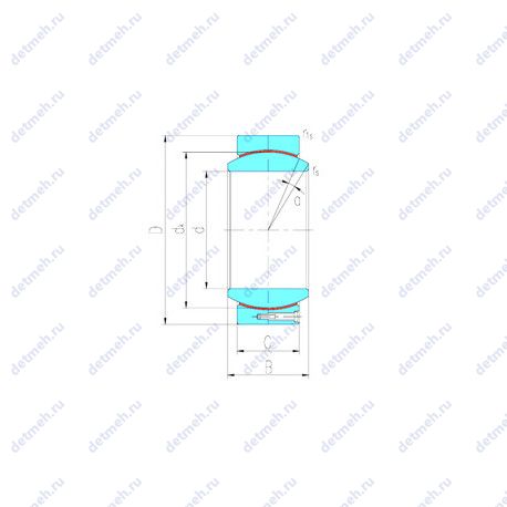 Подшипник GEH240HT чертеж