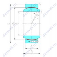 Чертеж подшипника GEH240HT