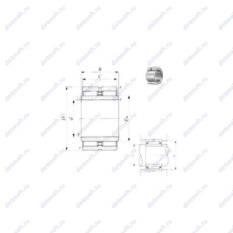 Подшипник GTRI 8512045 чертеж