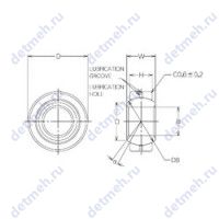 Чертеж подшипника MBG10CR