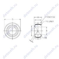Чертеж подшипника MBT25