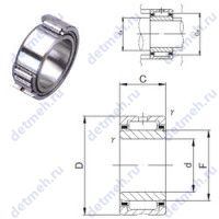 Чертеж подшипника NKI 55/35