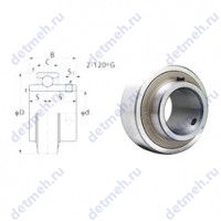 Чертеж подшипника RB204