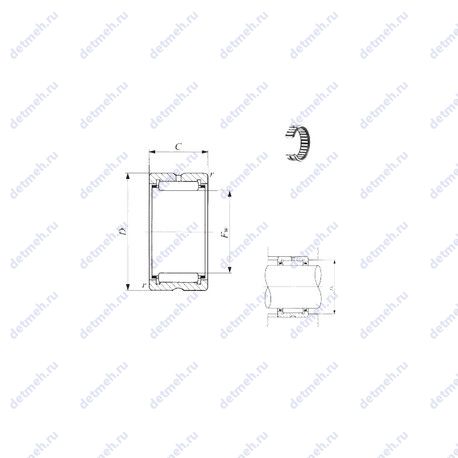 Подшипник RNA 4902 чертеж