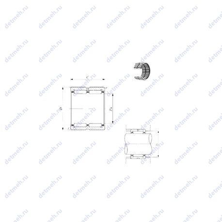 Подшипник RNA 6916 чертеж