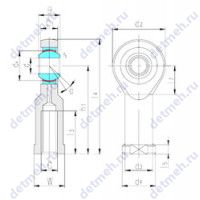 Чертеж подшипника SIK20C