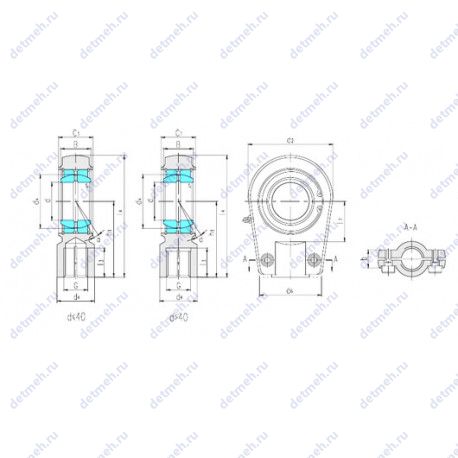 Подшипник SIR 120 ES чертеж