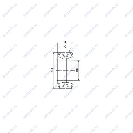 Подшипник 150KBE02 чертеж