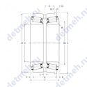 Чертеж подшипника 240145/240241XH