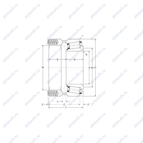 Подшипник 240149X/240241XP чертеж