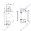 Чертеж подшипника 32024AX