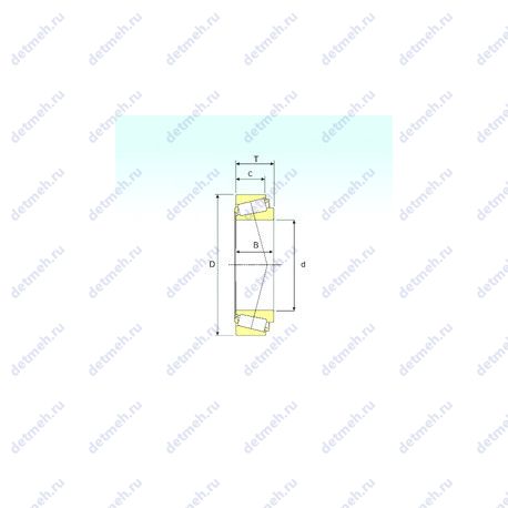 Подшипник 32048 чертеж