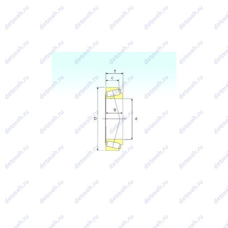 Подшипник 32205A чертеж