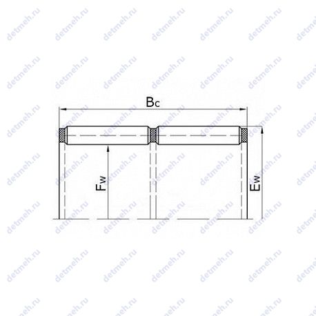 Подшипник КК25X30X26 чертеж