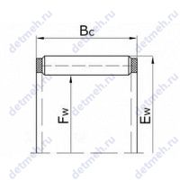 Чертеж подшипника К18X24X15